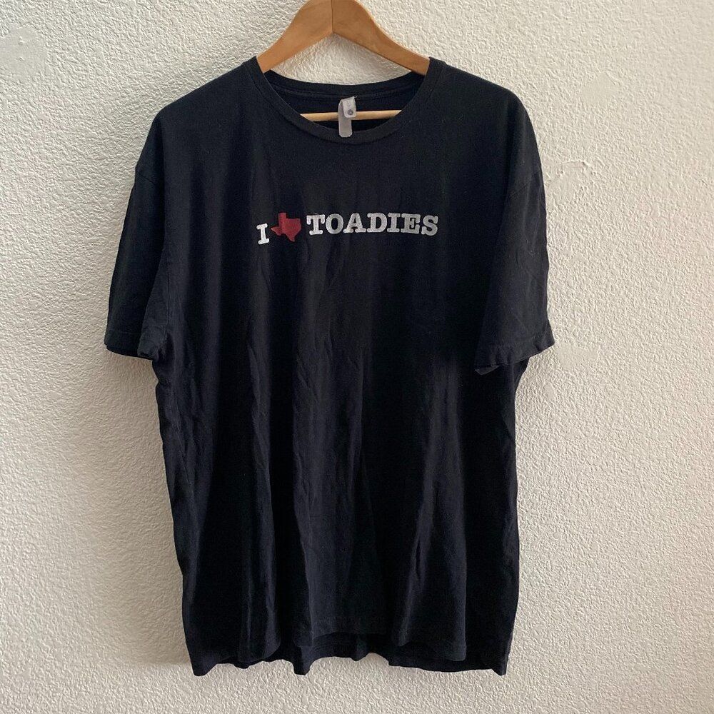Toadies Band I Texas Toadies Next Level T-Shirt Men's 2XL Black Rock Music Tour